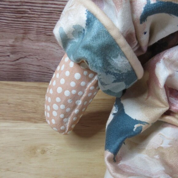 Duncun Polka Dot Bear 20" Doll Cloth Body Ceramic Head & Paws with Clothes - Picture 3 of 9